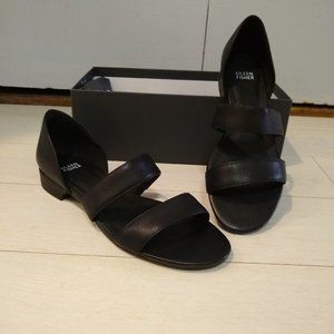 Eileen Fisher Black Leather Sandals